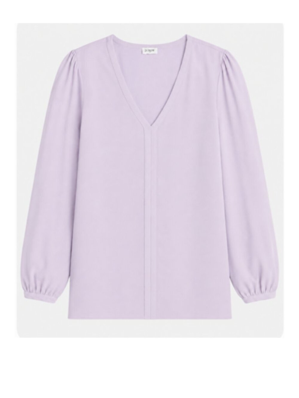 J Crew Factory‎ Printed V-neck Top - Lilac - Size M - NWT